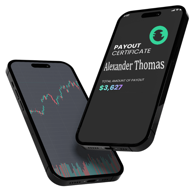 Velocity Funds trader dashboard and payout certificate on mobile